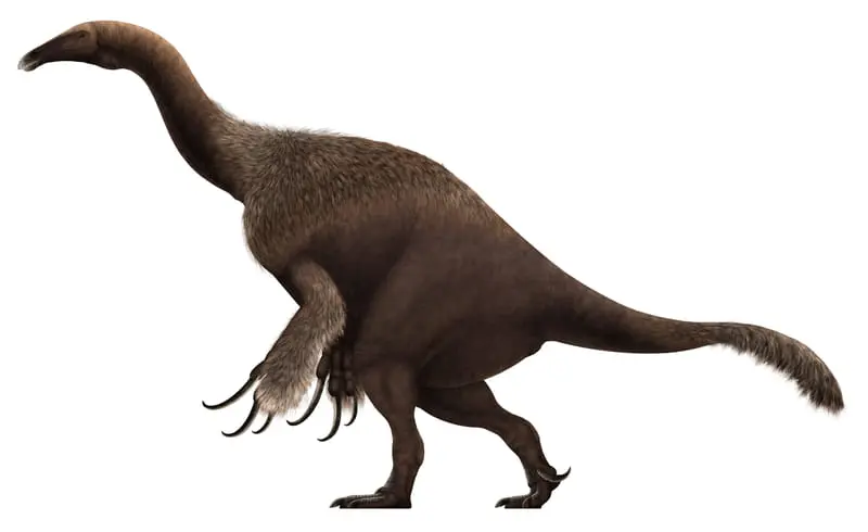Restauração de um Terizinossauro