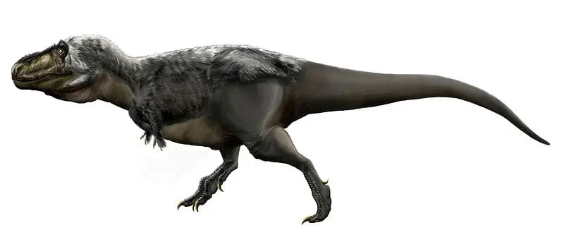Reconstrução de um Tiranossauro rex