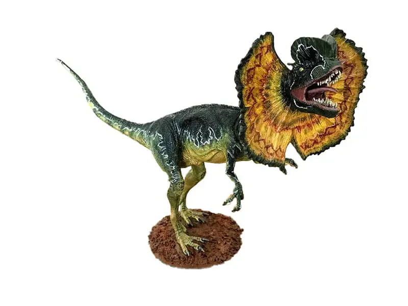 Representação de Dilofossauro em Jurassic Park